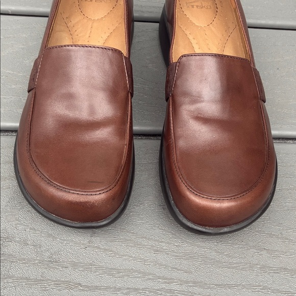 Dansko Dorie Leather Comfort Loafer Slip On Brown Size EU 37 US 6.5-7 - Picture 6 of 13